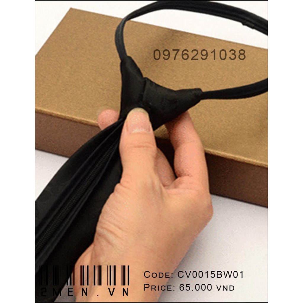 Cà vạt nam nữ bản nhỏ cavat thắt sẵn
