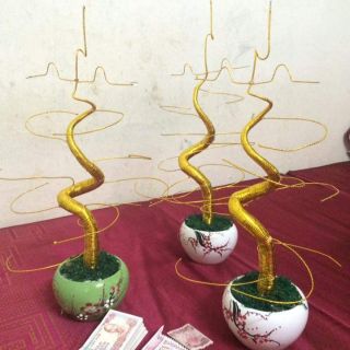 Set nguyên liệu làm cây tài lộc