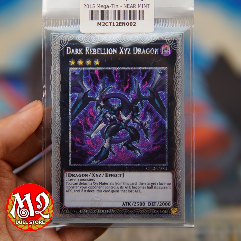 Thẻ bài Yugioh Dark Rebellion XYZ Dragon - Platinum Secret Rare -  Bảo quản M2SCCQ-LITE