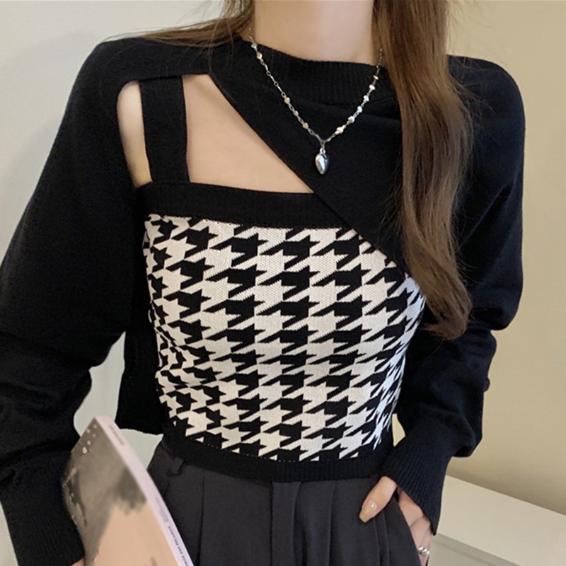 Áo Croptop tay dài thiết kế tôn dáng cho nữ
