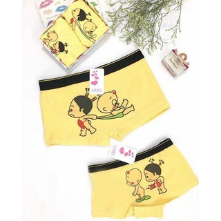 1 đôi Quần sịp đôi hoạt hình chibi dễ thương ( 1 nam và 1 nữ) chất cotton mát mịn