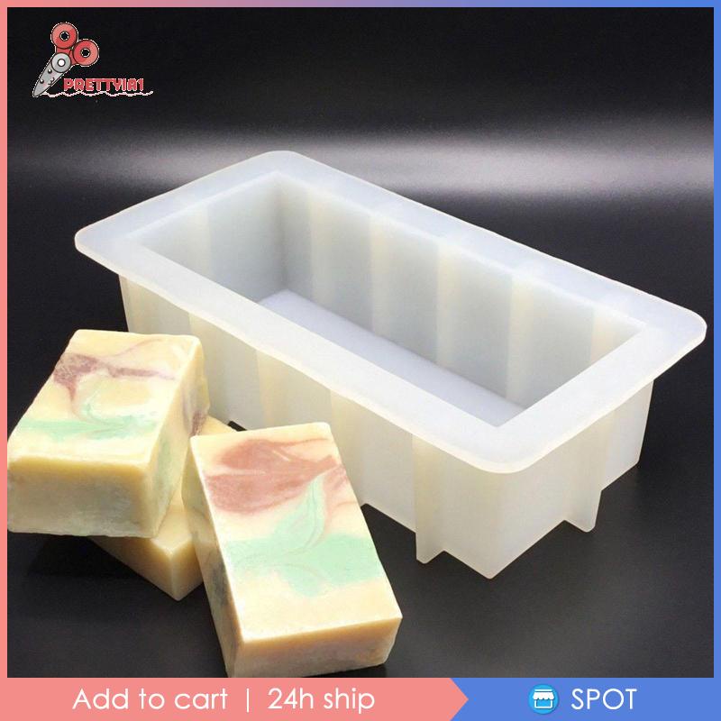 1 Khuôn Làm Bánh Xà Phòng / Thạch Hình Chữ Nhật DIY