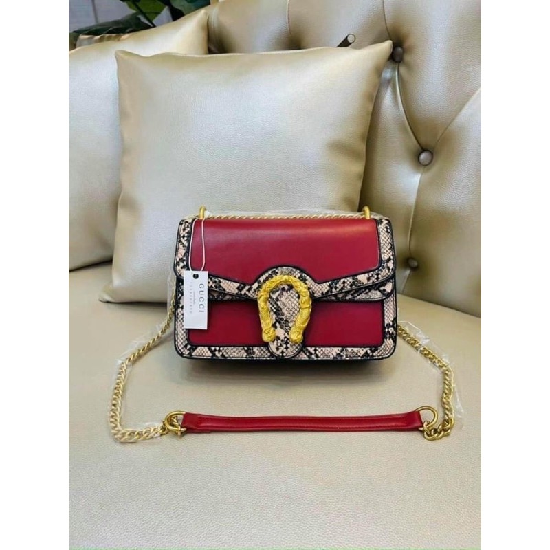 gucci đầu rồng pha da rắn