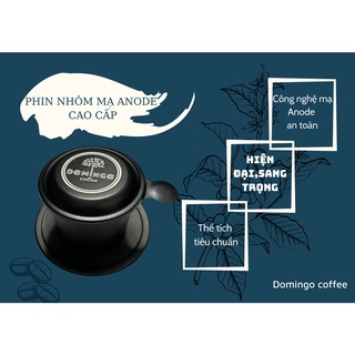 Phin nhôm mạ anode - phin pha cà phê cao cấp Domingo Coffee