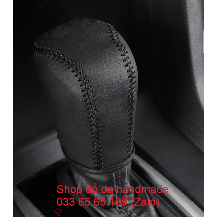Bao da bọc cần số honda civic số tự động  da bò, bảo hành 12 tháng