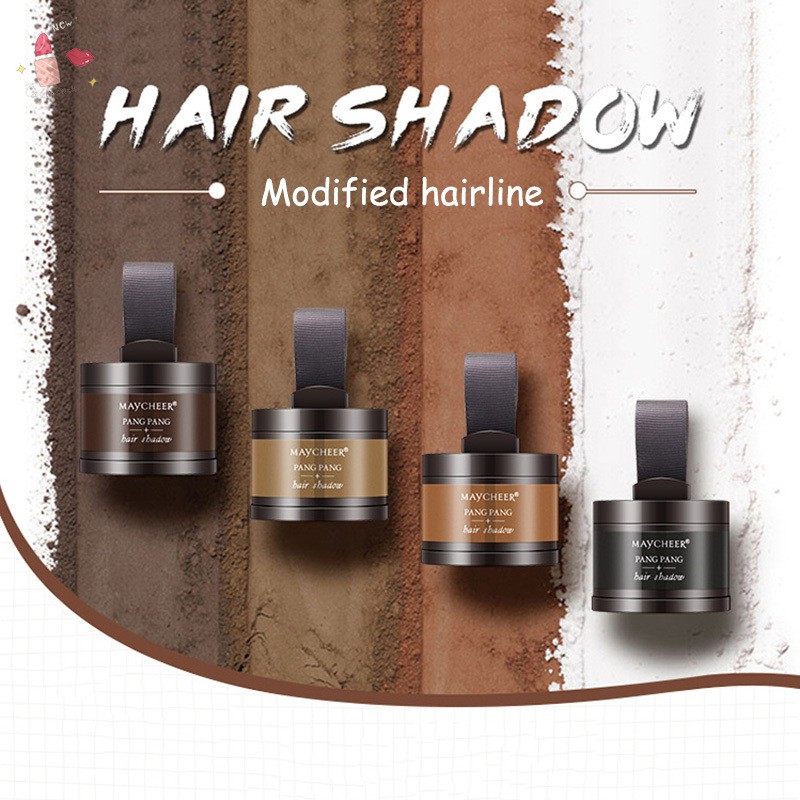 Hairline Shadow Powder 4 Color Quick Hair Repair Puff Filling in Thin Hair