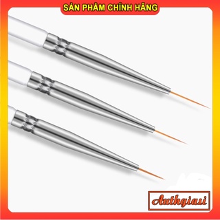 Set 3 cọ vẽ móng Pinpai Kolinsky Brush trang trí móng chuyên dụng