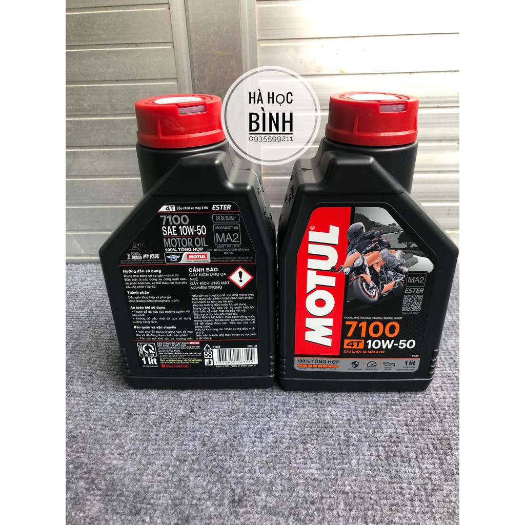 Nhớt motul 7100 10w50 1 lít 100ml winner sonic