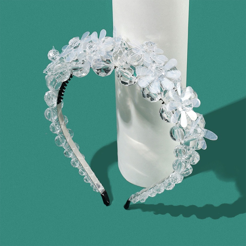 Flgo Băng Đô Cài Tóc Mỏng Đính Pha Lê Cho Nữ