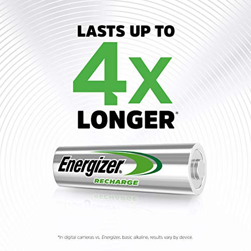 Bộ 4 Pin sạc Energizer Power plus 2000mah - Chính Hãng - Tặng kèm hộp đựng 4 Pin AA, AAA