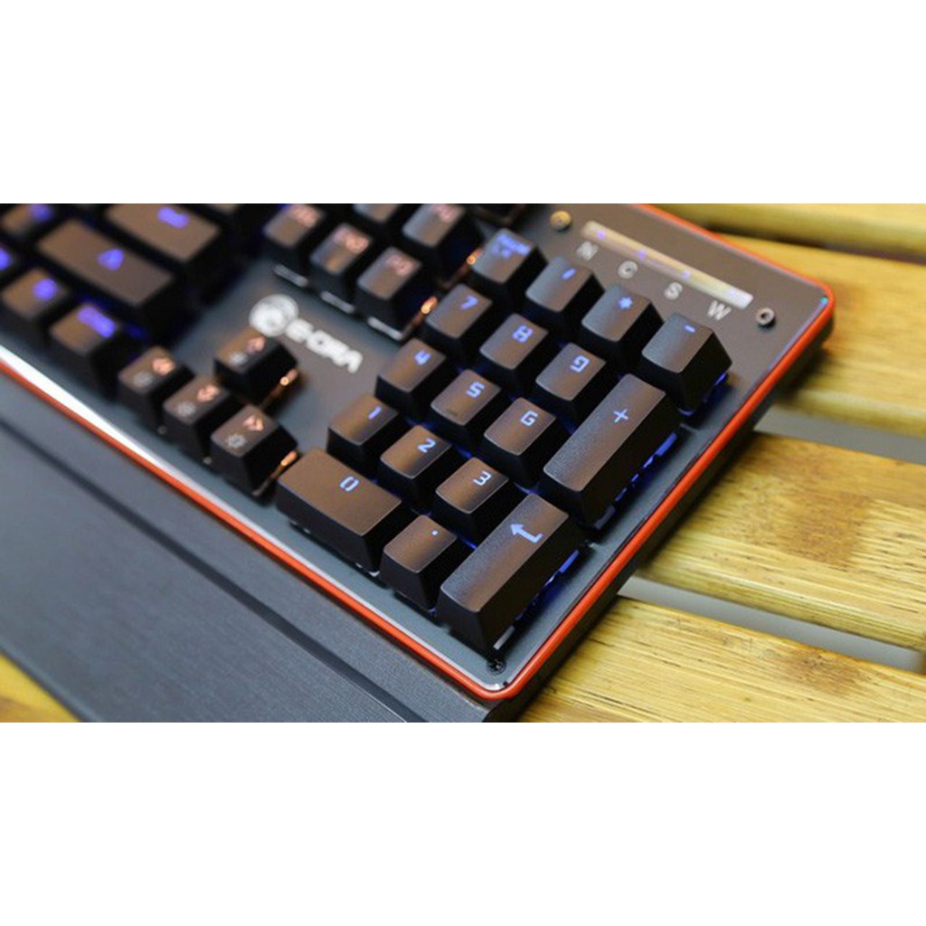 Bàn phím cơ quang học E-Dra EK300 - Switch quang chống nước, LED Rainbow, kê tay - Bảo hành chính hãng 24 tháng