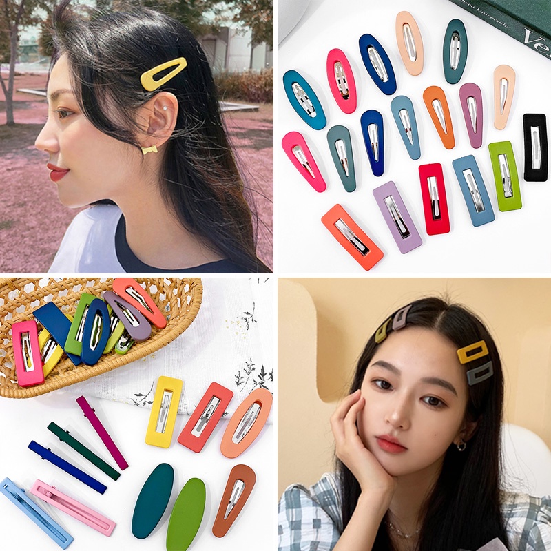 Set 20 Kẹp Tóc Vintage Túi Zip Hoa Cúc-Hàng Mới Về