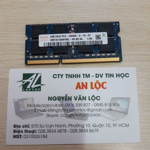 Ram laptop 4gb pc3 bus 1333 & 1600