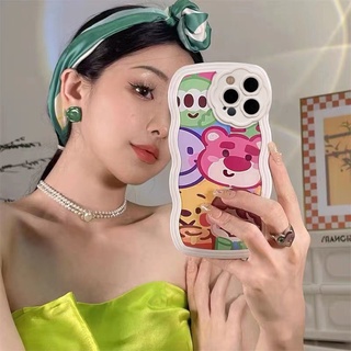 Ốp Điện Thoại Họa Tiết Gấu Lotso Hoạt Hình Cho iPhone 13 Pro Max 12 Pro Max 11 Pro Max XR Xs Max 7 8 Plus SE 2020