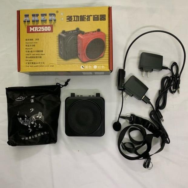 TRỢ GIẢNG AKER MR2500 MÍC KHÔNG DÂY CÓ KẾT NỐI BLUETOOTH BH 6 THÁNG ĐỔI MỚI