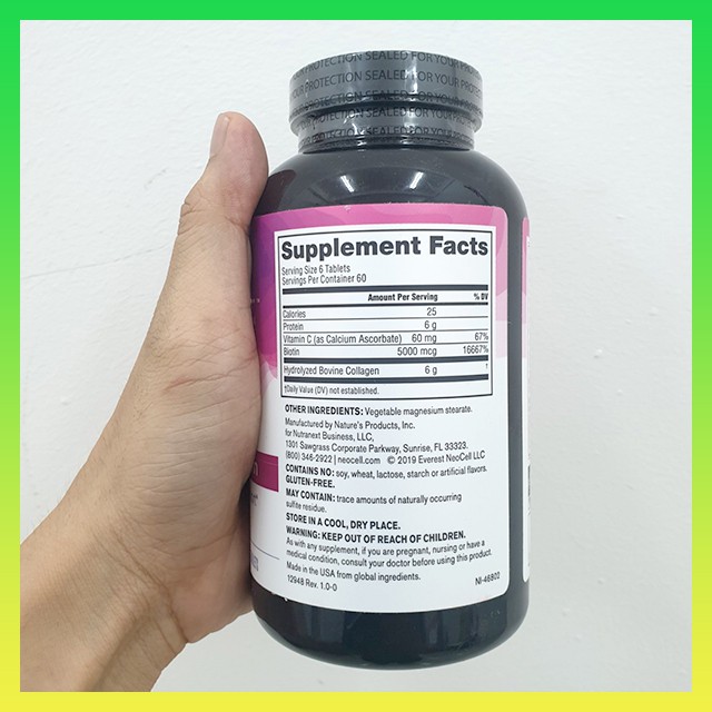 Viên Uống Super Collagen Neocell +C 6000 Mg type 1 - 3 Neocell 360 | BigBuy360 - bigbuy360.vn