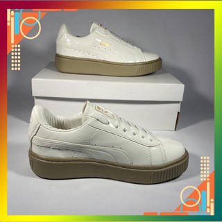 (HOT) [🔥FREESHIP - Giày Nữ Hot Trends🔥] 🔥GIÀY Thể Thao Nữ Fuma Da Trắng Bóng Đế Nâu Cao Cấp