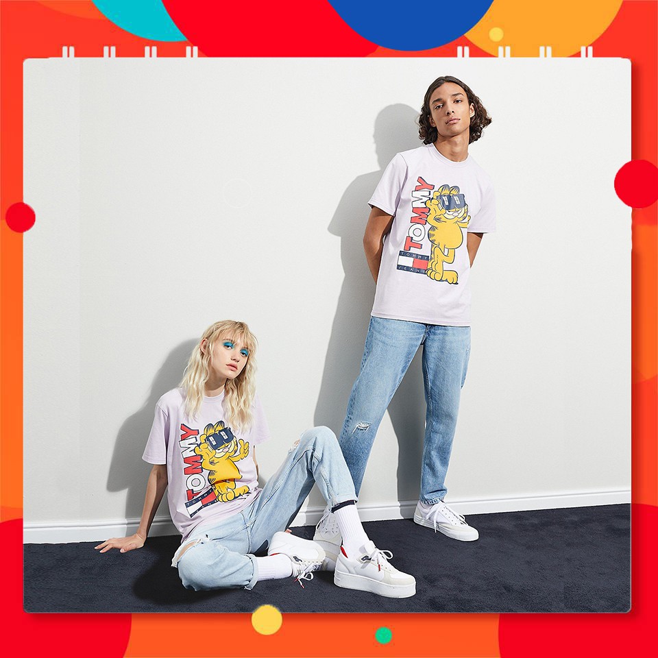 Hàng hiệu giá rẻ I Áo thun tay lỡ Tommy Jeans x Garfield T-Shirt