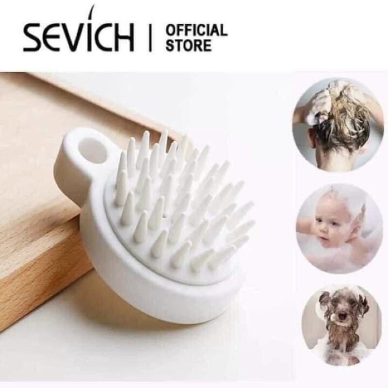 Lược Gội Đầu Mềm Silicon Mát Xa Da Đầu Giảm Ngứa Da Đầu Ngăn Rụng Tóc