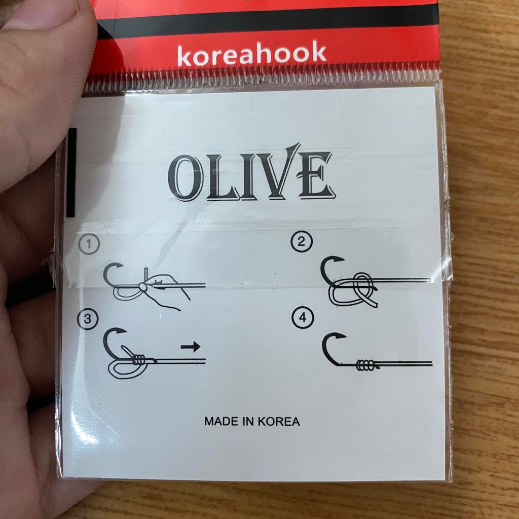 Lưỡi câu tôm Olive Hàn Quốc