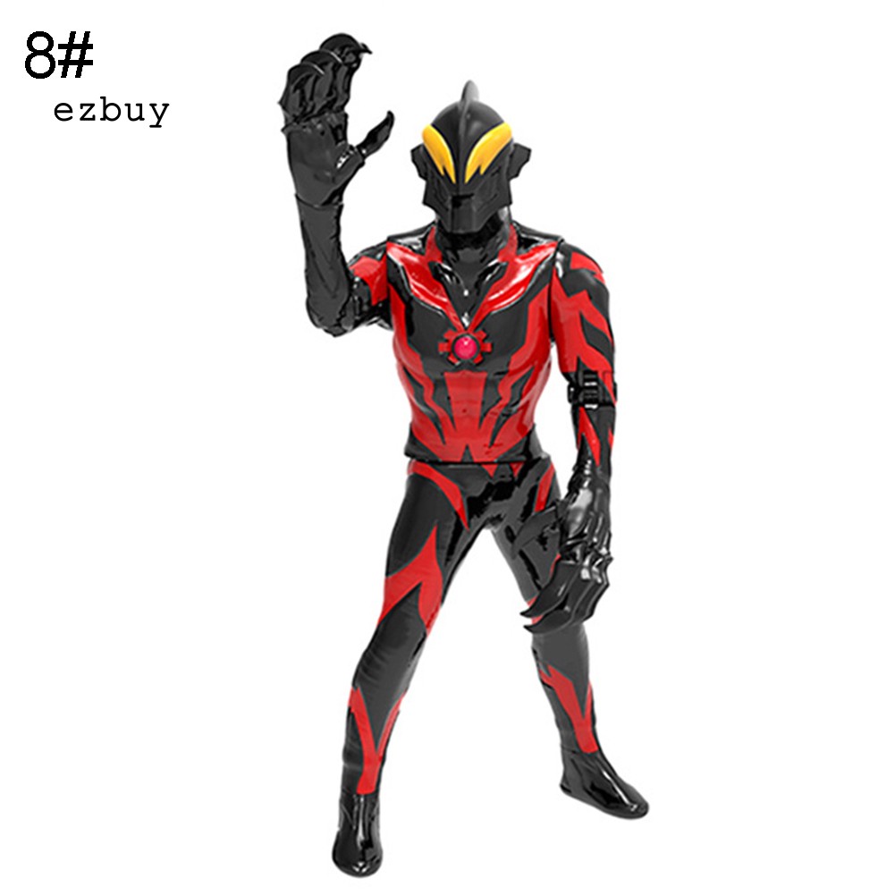 【EY】Ultraman Tiga Gree Model PVC Action Figure Statue with LED Sound Kids Toy Gift