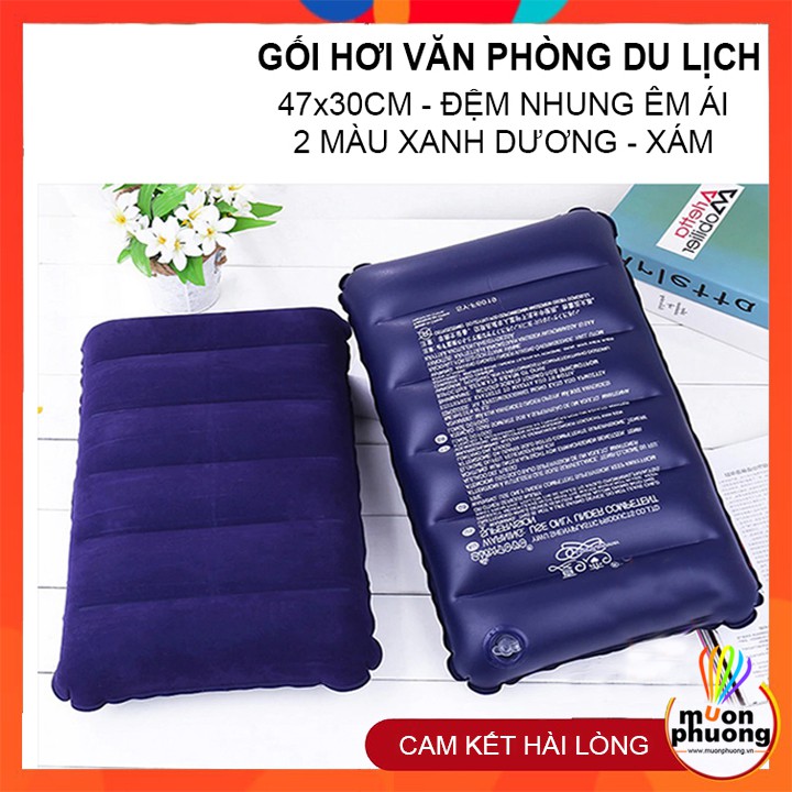 [FRSHIP 20K] Gối hơi văn phòng du lịch dã ngoại PVC - MUÔN PHƯƠNG SHOP