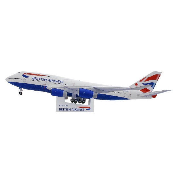 Mô hình giấy 3D Máy bay Beoing 747-400 tỉ lệ 1/144