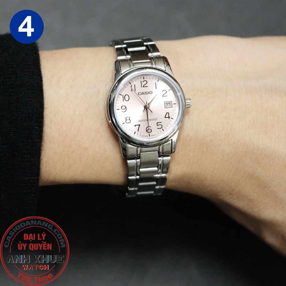 Đồng hồ nữ dây kim loại Casio chính hãng Anh Khuê LTP-V002 Series (25mm)