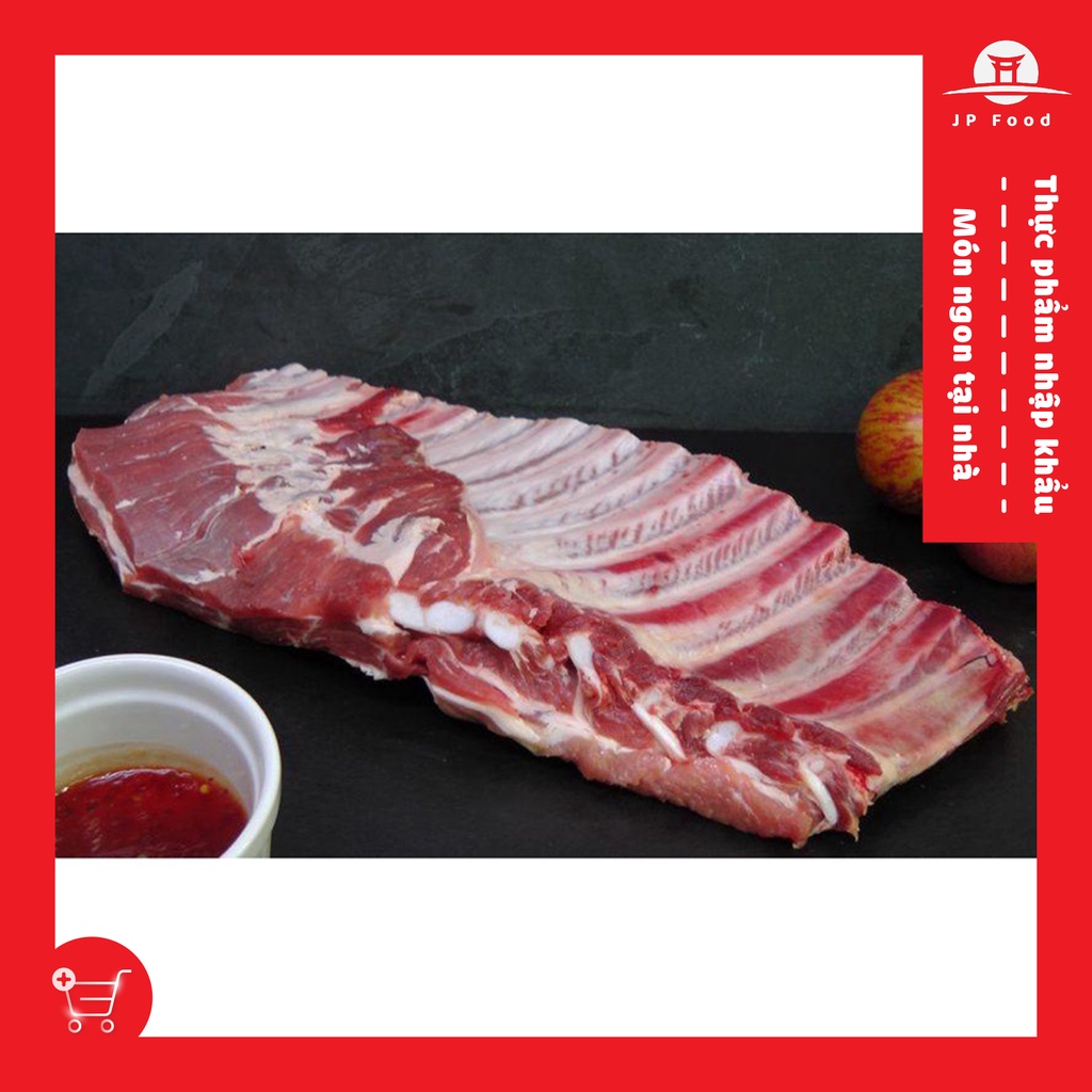 - Giá rẻ nhất sàn- Sườn bẹ heo cánh buồm tảng JPFood- Đức~2kg/cái JM132