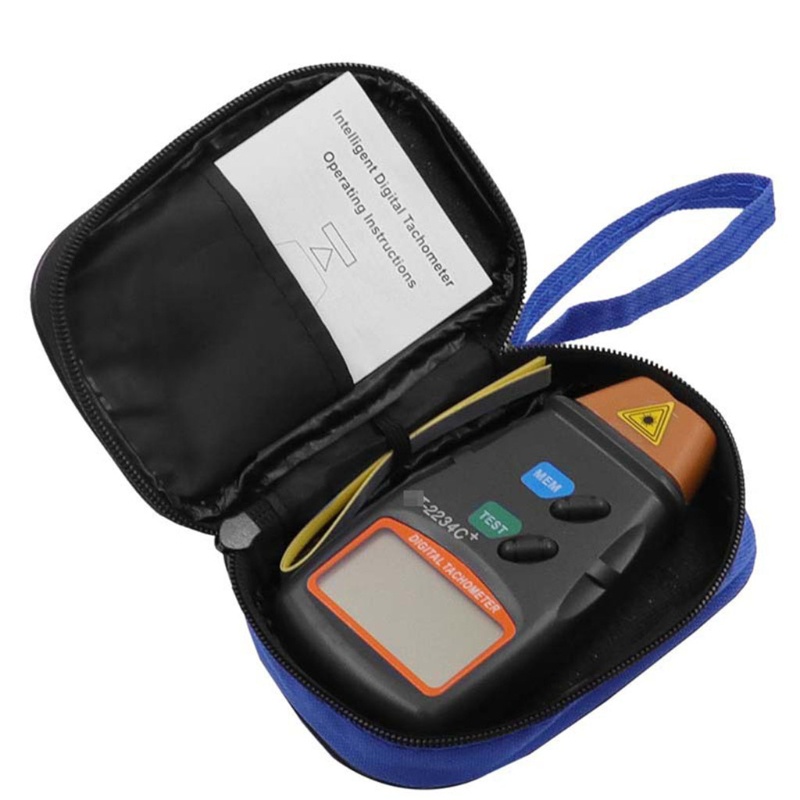 Máy Đo Tốc Độ RPM 2.5RPM - 99,999RPM Không Tiếp Xúc Màn Hình LCD Kỹ Thuật Số