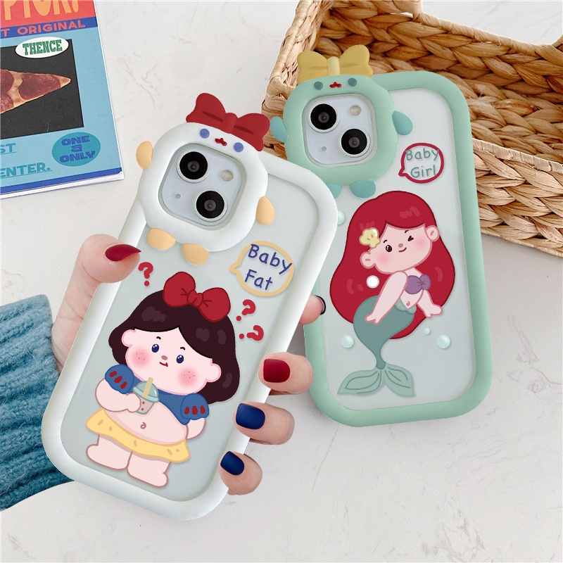 Ốp lưng iphone nơ camera hình vuông princess baby 6splus/7/7plus/8/8plus/x/xs/11/12/13/pro/max/plus/promax-Awifi B5-13
