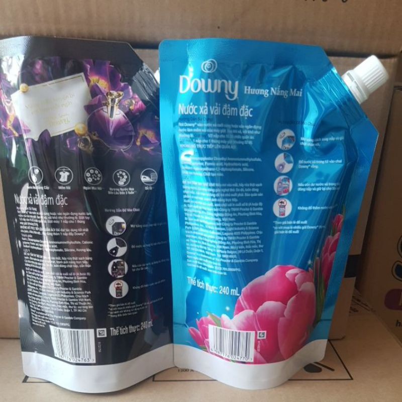 Nước xả vải Downy đậm đặc túi 240 ml (Tặng 1 gói khăn giấy bỏ túi khi mua 2 túi bất kỳ)