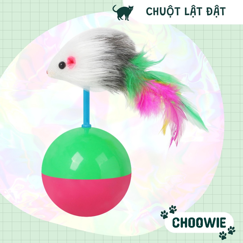 Chuột lật đật dành cho chó mèo giúp thú cưng giải trí và thư giãn | Đồ chơi chó mèo