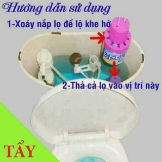 Chai thả bồn cầu Hàn Quốc