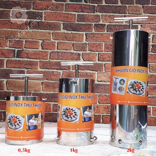 Set 3 khuôn làm giò thủ inox cao cấp 500g - 1kg - 2kg