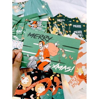 Bộ postcard Giáng Sinh 5 tấm TWINS