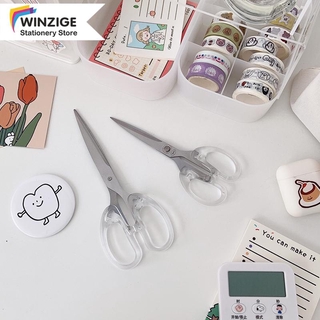 Winzige Kéo cắt giấy cán cầm trong suốt tiện dụng dụng cụ cắt giấy