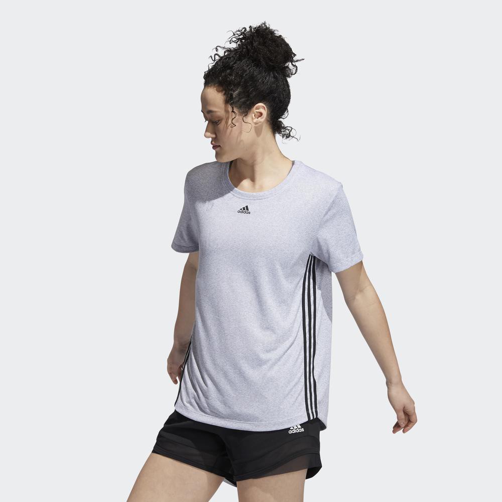 [Mã WABRDAS giảm 15% tối đa 500K đơn 1 triệu] adidas TRAINING Áo thun 3 Sọc Nữ Màu trắng GC7756