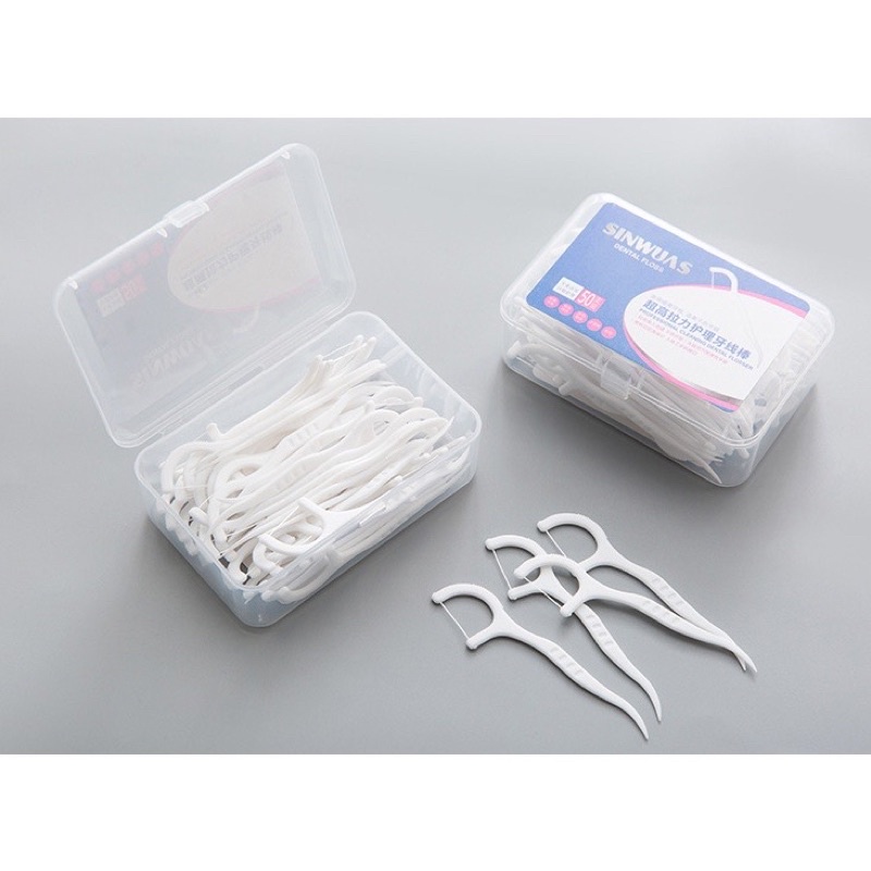 Tăm Chỉ Nha Khoa Hộp 50 Cái