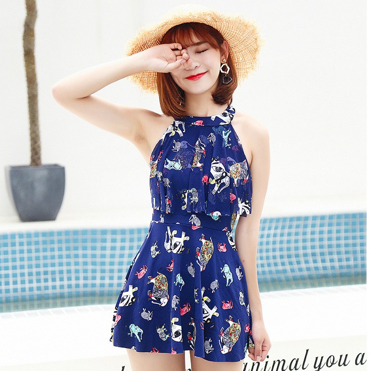 (Thun Lạnh) Áo Tắm Đẹp Dạng Váy Liền Thân Kín Đáo Có Big Size CHo Người Béo Mập