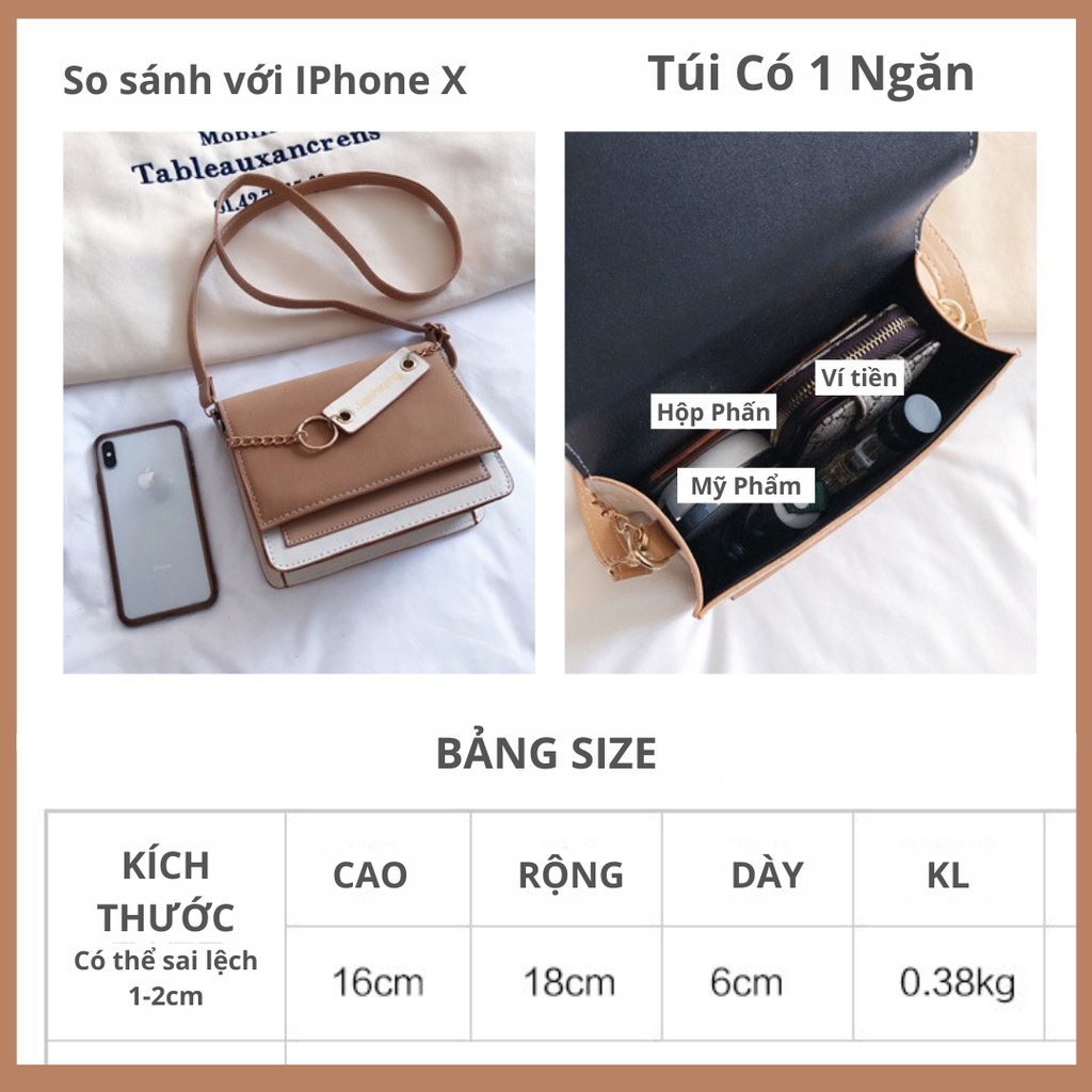 Túi xách nữ, túi đeo chéo nữ cao cấp phong cách Hàn Quốc TOPBRA