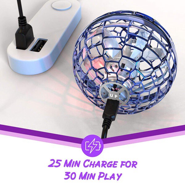 Quả cầu ma thuật boomerang bóng bay UFO có đèn nhấp nháy có điều khiển đồ chơi giải trí ngoài trời cho bé