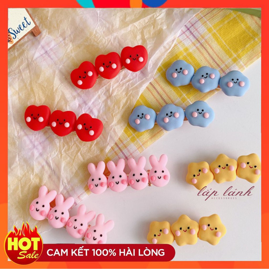 [HOT] KẸP MÁI KẸP TÓC HOẠT HÌNH TRĂNG SAO DỄ THƯƠNG PHONG CÁCH HÀN QUỐC 214KMCHA