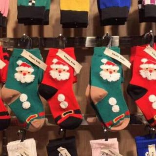 combo 10 đôi Tất noel cổ cao cho bé