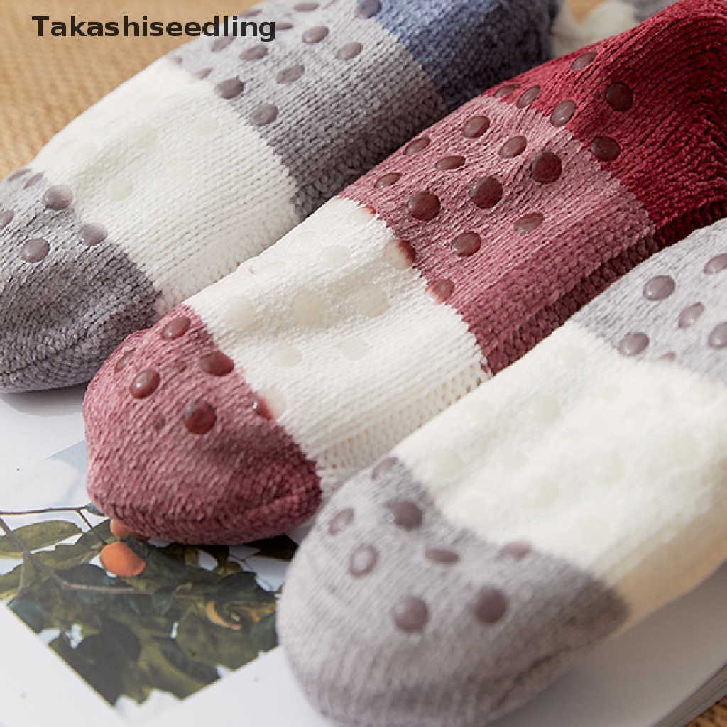 (Takashiseedling) Vớ Đi Trong Nhà Lót Lông Cừu Dày Giữ Ấm Mùa Đông Mới Dành Cho Bạn Nữ Bán Chạy