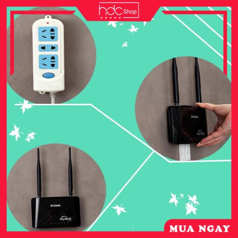 [GIÁ SỐC] Giá treo ổ cắm điện miếng dán đỡ cục phát wifi tranh ảnh gắn tường đa năng thông minh  -KSHN