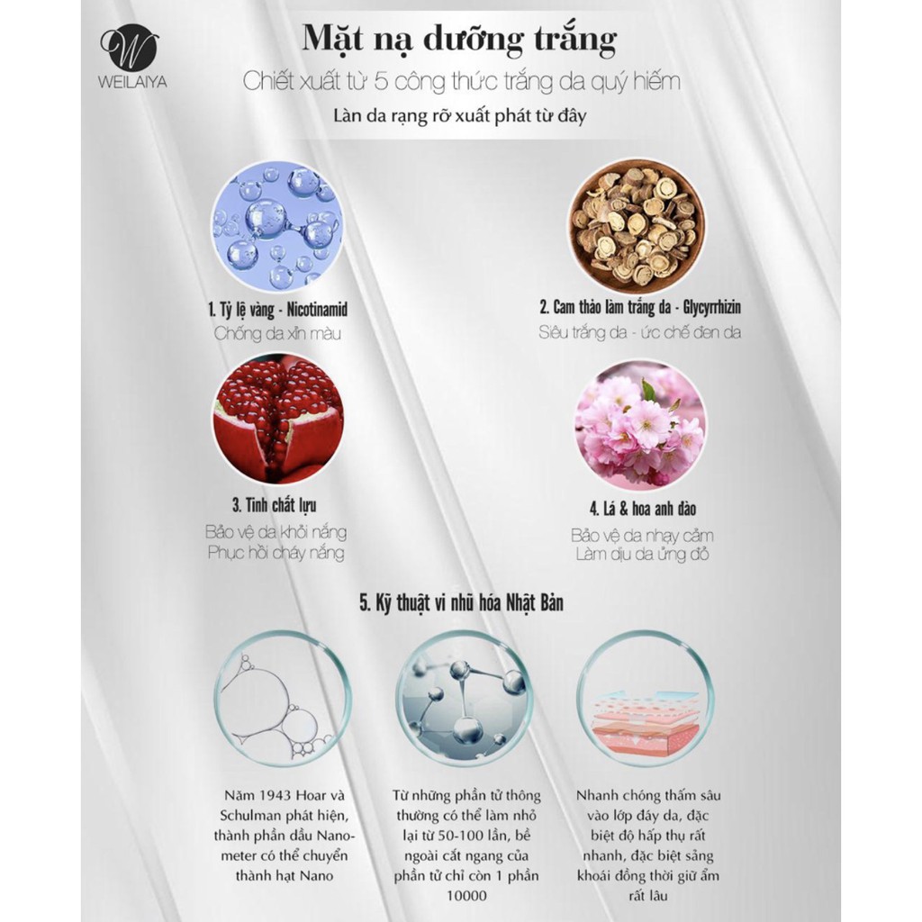 [Giá Dùng Thử] Mặt Nạ Trắng Da Weilaiya Chính hãng Bổ Sung Nước Dưỡng ẩm Da Trắng Hồng Rực Rỡ - Hộp 28 Miếng (Sẵn SLL) | BigBuy360 - bigbuy360.vn