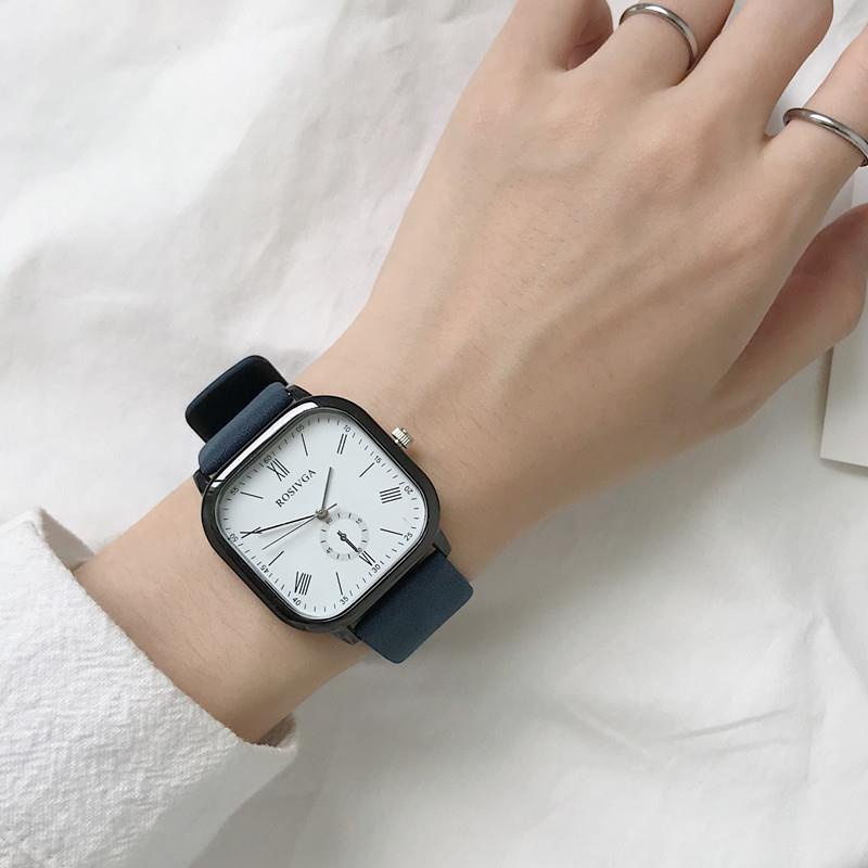  Classic style simple square quartz watch for men and women | WebRaoVat - webraovat.net.vn