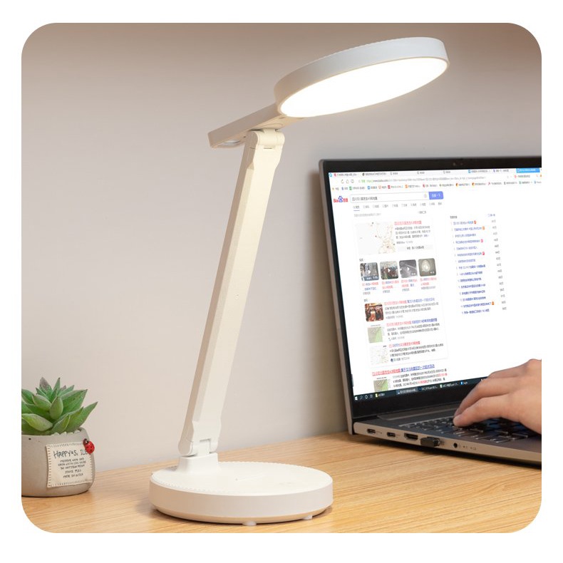 Đèn Học Để Bàn Chống Cận Tích Điện Sạc USB, Gấp Gọn Cao Cấp ĐÈN TOKI