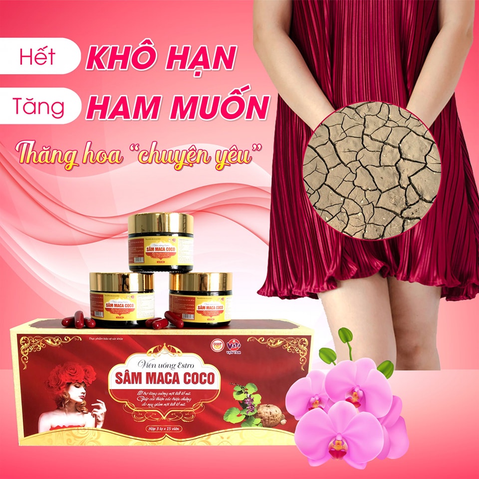 Viên Uống Estro Sâm Maca Coco Vạn Tam Bổ Sung Collagen Nhau Thai Cừu Sâm Tố Nữ Giúp Đẹp Da Và Tăng Cường Nội Tiết Tố Nữ